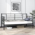 thumbnail image 2 of Giantex Twin Size Metal Daybed Frame with Sturdy Metal Slat Support, Black, 2 of 8