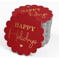thumbnail image 4 of Inkdotpot 100 Pack Real Gold Foil Paper Tags Happy Holiday Favor Hang Tags, 4 of 6