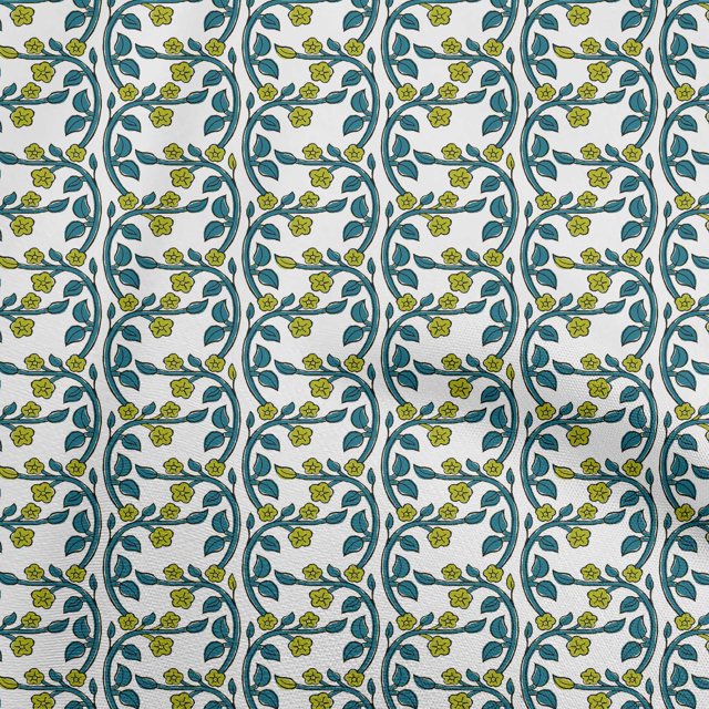 oneOone Rayon Olive Green Fabric Block Craft Projects Decor Fabric Printed By The Yard 56 Inch Wide-L0