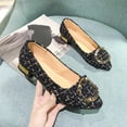thumbnail image 2 of Women Girls Solid Big Size Slip On Flat Shallow Comfort Casual Single Shoes, 2 of 9