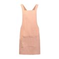 thumbnail image 2 of Oleegame 2PC Pretty Apron Women Cotton Linen Cross Back Apron Japanese Housework Kitchen Wrap Pinafore OR Orange, 2 of 2