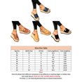 thumbnail image 2 of UKAP Ladies Wedge Sandals Platform Slides Backless Slippers Summer Slide Sandal Casual Blue 4.5, 2 of 3