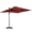 Vin Rouge, variante sur Outsunny Parasol Suspendu Déporté Carré 8'x8' pour Patio avec Base en Croix Vert