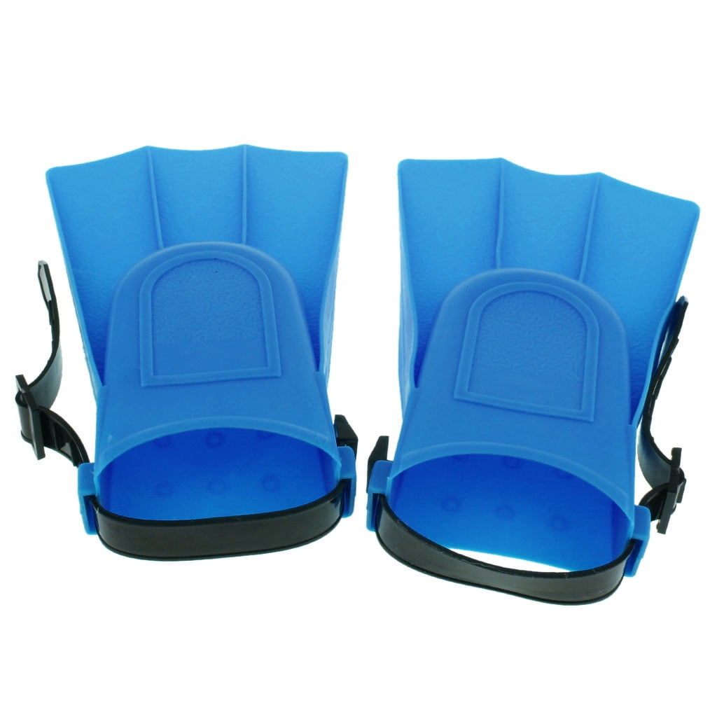 Palmes Ajustables pour Adultes Natation Plongée Outils d'Apprentissage S Bleu