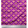 thumbnail image 1 of Soimoi polyester Crepe Fabric Floral & Circle Geometric Fabric Prints By Yard 52 Inch Wide, 1 of 3