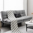 thumbnail image 2 of Costway Convertible Futon Sofa Bed Memory Foam Couch Sleeper with Adjustable Armrest Grey, 2 of 10