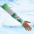 thumbnail image 2 of WTXUE Arm Sleeves, Summer Ice Sleeves Gradually Splash Ink Printed Sleeves for Men and Women Breathable Ice Silk Breathable Outerwear Accessory, Green, 1 Pair, 2 of 4