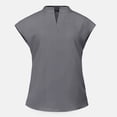 thumbnail image 5 of Ensemble de Sarraus pour Femmes, Haut de Sarrau Extensible à Col Montant et Pantalon Jogger à Cordon avec Multiples Poches, Anti-Froissement, Uniforme de Travail Infirmier, Col Montant, Uniforme Médical Confortable, Gris, 5 of 5
