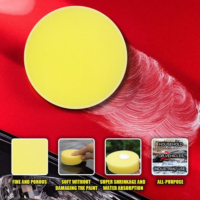 EGNMCR Sponges for Dishes Sponges Cleaning Cleaner Sponge, Sponges Washing Car Wash Cleaner Tool, Cleaner Sponge Scrubbers For Car Cleaning Scouring Pad Solar Repelent