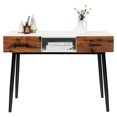 thumbnail image 2 of Costway Table Console Industriel de 42 Pouces avec Tiroirs de Rangement, Étagère Ouverte pour Entrée, 2 of 10