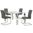 thumbnail image 2 of Set of 2 Faux Leather Dining Chair in Grey, 2 of 5