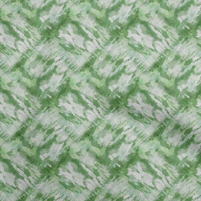oneOone Cotton Cambric Green Fabric Abstract Sewing Craft Projects Fabric Prints By Yard 42 Inch Wide