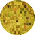 thumbnail image 1 of Ahgly Company Tapis d'Intérieur Ronds Transitionnels Lavables à la Machine, Brun Biscuit Foncé, 8 Pieds Rond, 1 of 7