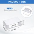 thumbnail image 2 of Uxcell 7.87 x 4.72 x 3.15 Inch Outlet Cover Box, White, 2 of 7