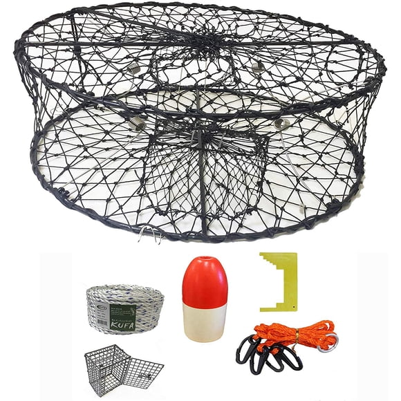 Piège à Crabe Pliable avec Trousses d'Accessoires pour Crabes