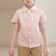 thumbnail image 2 of Kids Girls' Button Down Shirts Button Down Shirt Girls Graduation Shirts Kids Uniform Shirts 3-4 Years, 2 of 5
