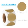 thumbnail image 2 of Uxcell 500Pcs Round Thermal Label Stickers, 1.5 inch Circle Direct Thermal Sticker Label Brown, 2 of 6