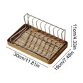 thumbnail image 3 of EGNMCR Kitchen Gadgets, Kitchen Accessories, Kitchen Utensils, Kitchen Tool Stainless Steel Kitchen Drying Rack With Tray Countertop Bowl Organizer For Home Use Plastic Drip Tray, 3 of 6
