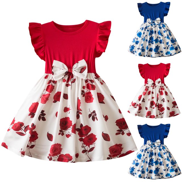 LOVZFMLL Robe pour Enfant 3-8 Ans, Mode, Couleur Unie, Paillettes, Fermeture Éclair, Manches Courtes, Col Rond