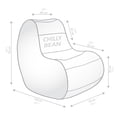 thumbnail image 4 of Gouchee Home ChillyBean Navy Waterproof Bean Bag Chair – Durable Polyester Oxford Fabric with PVC Backing, Filled with Polystyrene Beads, Suitable for Adults and Teens, 4 of 4