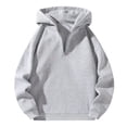 thumbnail image 1 of Kcodviy Chandails à Capuchon Courts pour Hommes d'Automne et d'Hiver pour Hommes Chandail Uni Chandails à Capuchon Longs Chandails à Manches Longues Chandail à Capuchon à Manches Longues Chandails pour Hommes Chandails à Capuchon Hauts de Chandail, 1 of 6