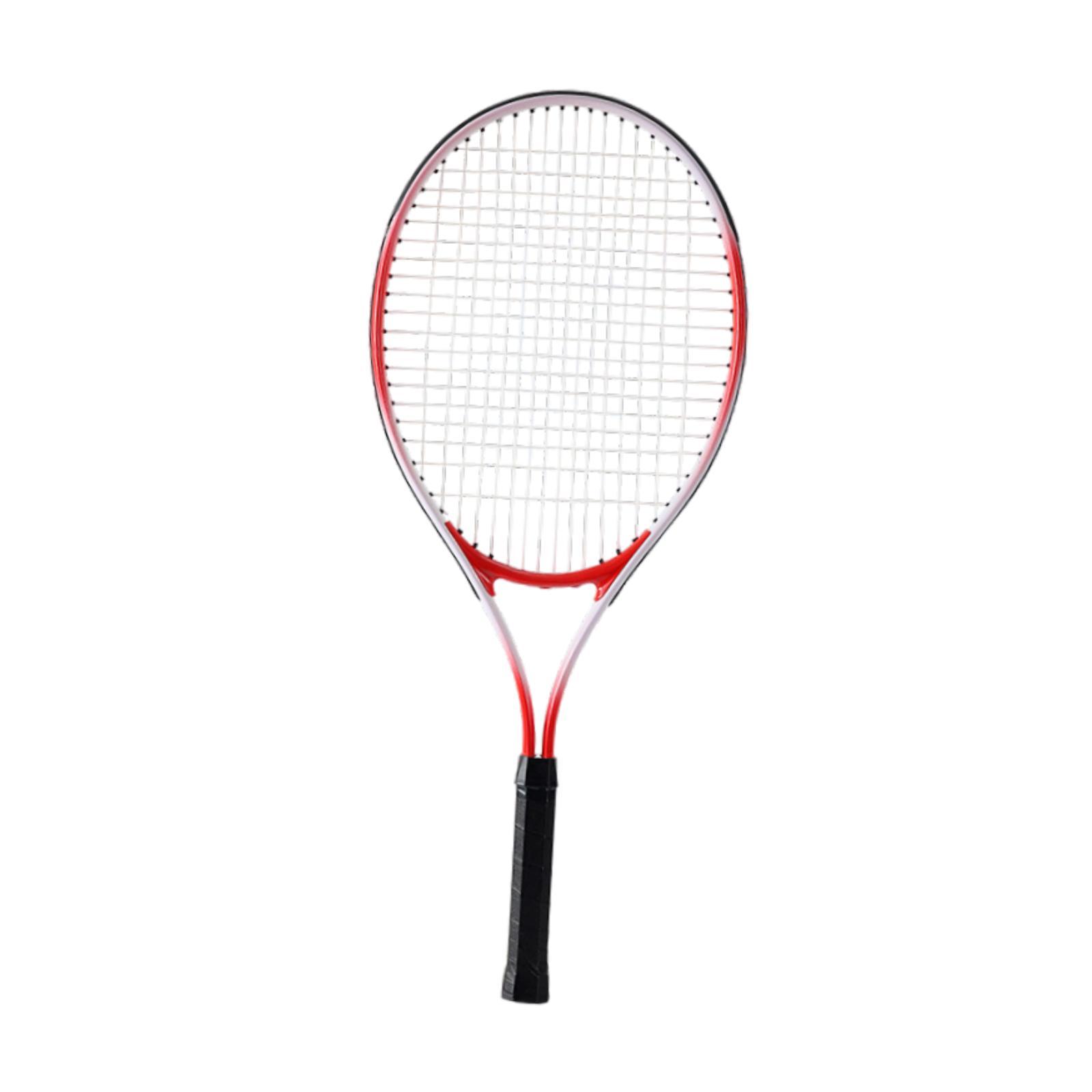 Langgg Raquette de Tennis Seulement Équipement de Tennis Portable pour Cour Arrière Adultes Plage Récréatif Rouge Adultes Rouge
