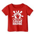 thumbnail image 4 of MEZZALL T-Shirt Imprimé Respirant Décontracté de Mode pour Filles, T-Shirts Graphiques, Hauts, Rouge, 12-13 Ans, 4 of 4