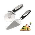 thumbnail image 1 of Couteau à Pizza à Rouleau Spatule Coupe-Pizza en Deux Pièces Outil Spatule à Pizza, 1 of 5