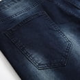 thumbnail image 2 of Slim Straight Jeans for Men Jeans Fashion Trend Mens Micro Elastic Slim Tie Elastic Small Straight Leg Jeans Straight Leg Jeans Men, 2 of 7