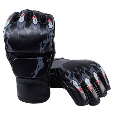 Gants de Boxe Demi-Doigt, 1 Paire de Gants de Boxe Gants de Boxe Gants d'Entraînement de Kickboxing Durabilité Prolongée
