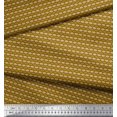 thumbnail image 3 of Soimoi Brown Cotton Poplin Fabric Seamless Damask Print Fabric by Yard 42 Inch Wide, 3 of 4
