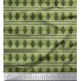 thumbnail image 1 of Soimoi Rayon Crepe Fabric Diamond & Paisley Block Print Fabric by Yard 46 Inch Wide, 1 of 3