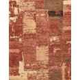 thumbnail image 1 of Ahgly Company Tapis d'Intérieur Rectangulaires Abstraits Rouges à Empiècements, 4 Pieds x 6 Pieds, 1 of 6