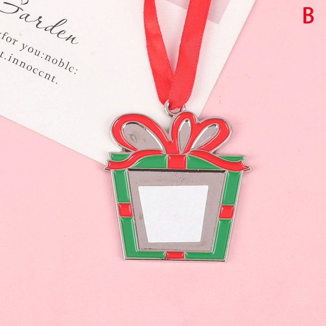 MesaSe 1Pcs Sublimation Blank Pendant Heat Transfer Christmas Tree Hanging Ornament