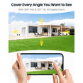 thumbnail image 4 of ieGeek Security Cameras Wireless Outdoor, WiFi, 2K 360 View PTZ, Solar Powered Home Surveillance Camera, Color Night Vision, Motion Sensor, 4 of 11