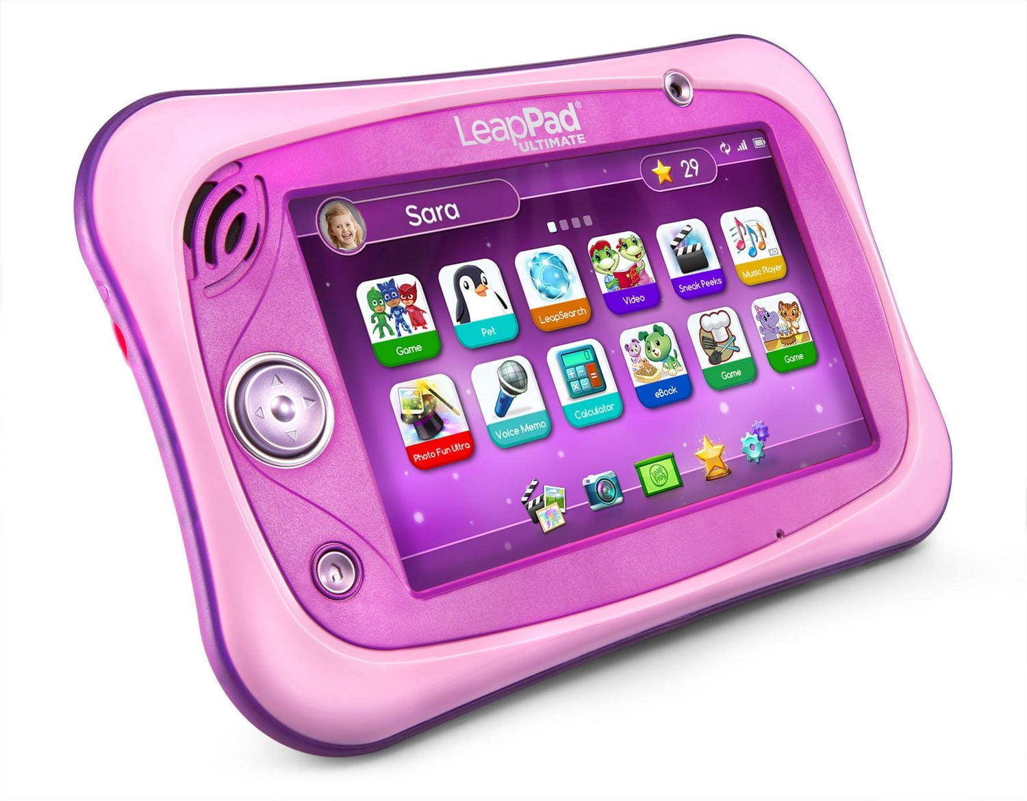 LeapFrog LeapPad Ultimate Ready for School Tablet , Rose, Version anglaise, 3 à 6 ans