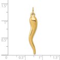 thumbnail image 2 of 14K Yellow Gold Italian Horn Charm, 2 of 2