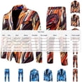 thumbnail image 2 of RXMEKW Mens Dress Pants, Printed Performance Suit with Turn Down Collar, 2 of 8