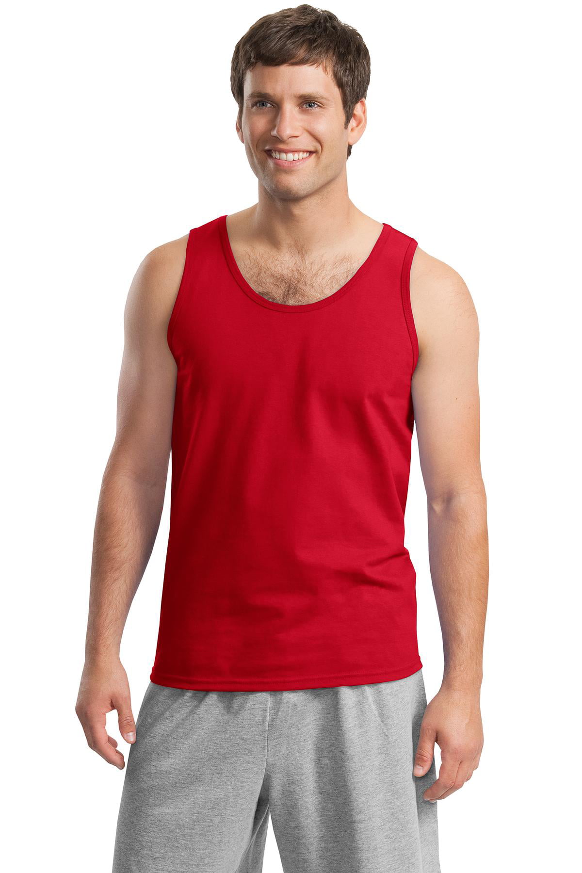 Gildan Men's 100 Percent Cotton U Neck Tank Top - 2200