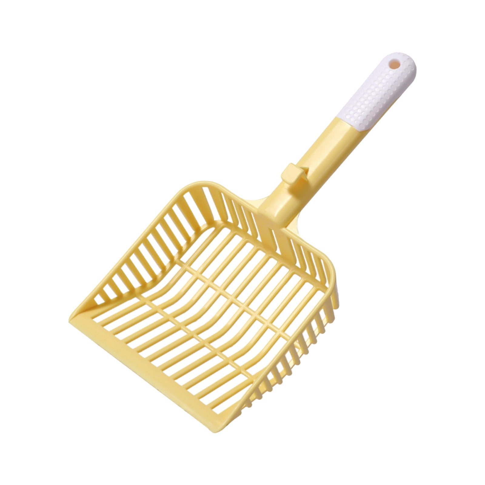 Hearth & Gear Large Hole Cat Litter Thick And Sturdy Cat Litter Easy To Clean Cat Litter Ergonomic Handle Non Stick Cat Litter (Yellow/White/Green) Accessories Greyhounds Puppy Accessories Store Dog