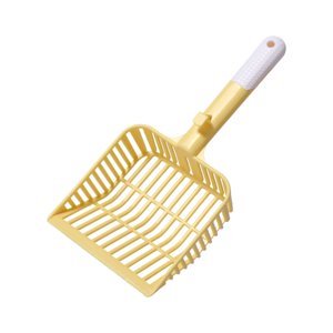 Hearth & Gear Large Hole Cat Litter Thick And Sturdy Cat Litter Easy To Clean Cat Litter Ergonomic Handle Non Stick Cat Litter (Yellow/White/Green) Accessories Greyhounds Puppy Accessories Store Dog