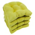 thumbnail image 1 of 16-inch Solid Micro Suede U-shaped Tufted Chair Cushions (Set of 4), 1 of 2