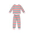 thumbnail image 2 of Honganda Mode Rayé Manches Longues Hauts et Pantalons Pyjamas Parent-Enfant, 2 of 8