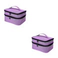 thumbnail image 4 of Thinsony Nail Polish Organizer Bag Sturdy Durable And Designed With In Mind Widely Uesd violet 2Set, 4 of 6
