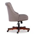 thumbnail image 3 of Linon Sinclair Chaise de Bureau Rembourrée en Bois, Gris Dauphin, 3 of 8