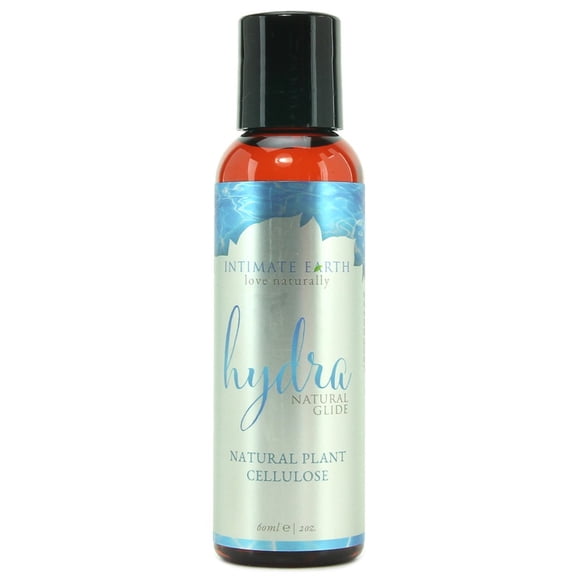 Intimate Earth Hydra Lubrifiant Personnel Naturel à Base d'Eau, Sans Parabènes avec Cellulose Végétale, 2 oz