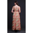 thumbnail image 2 of Bimba Robe Longue à Imprimé Floral pour Femmes, Bretelles Spaghetti, Col en V, Maxi, Tenue de Plage - XX-Grand, 2 of 6