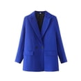 thumbnail image 1 of CEHVOM Blazer à Manches Longues pour Femmes, Mode Décontractée, Printemps Été, Couleur Unie, Liquidation, 1 of 3