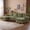 Vert, variante sur Ktaxon Ensemble de Canapé Sectionnel, Canapé en U de 110 Pouces en Chenille, Fauteuil-Lit 4 Places avec Double Méridienne pour Salon Couleur Chameau