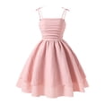 thumbnail image 1 of Robe d'Été 2025 s Couleur Unie Tenue Robe avec Nœud Robes Douce Sans Manches pour Robe Longue Robe Chat Robe de Printemps, 1 of 3